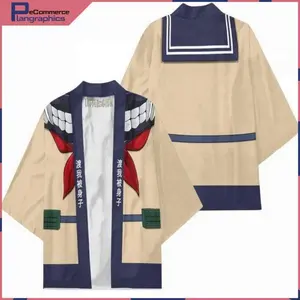 Nieuwe Anime Mijn Held Academia Himiko Toga Cosplay Kostuums Kimono Badjassen Tieners Vest Jas Haori Cross Mijn Lichaam Mantel Pyjama