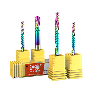 HUHAO Left-handed Carbide Single Flute <strong>End</strong> <strong>Mill</strong> 1 Flute Coated Milling Cutter for Spiral <strong>End</strong> <strong>Mill</strong> for Woodworking H07071003 - Product Image 2