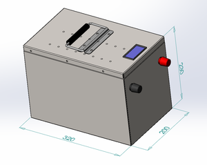 RV 스틸 케이스 12.8V 200Ah <span class=keywords><strong>lifepo4</strong></span> 배터리 팩 2688wh 250A BMS LCD 디스플레이 - Product Image 3