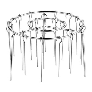 Stainless Steel Vertical Grill Rack Round Roaster Racks For Skewers Barbecue Meat Poultry Tools - Product Image 3
