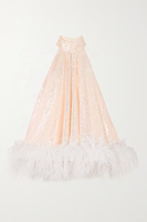 À la mode femmes fête robe de soirée mariage personnalisé 2022 court Tulle cristal rose robe en Tulle avec garniture en plumes d'autruche blanche