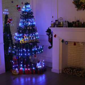 300 Led Topper sao ngoài trời Vườn Cây giáng sinh thác nước Chuỗi cổ tích Ánh sáng LED với 8 chế độ cho nhà Xmas cây trang trí nội thất - Product Image 4