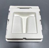 Plateau en pulpe de haute qualité, recyclable, biodégradable, respectueux de l'environnement, pressé à l'état humide, blanc, pour petits produits électroniques