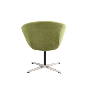 Sillón giratorio de tela de diseño moderno Base de aluminio con tela cómoda Hoteles Centros comerciales Salas de estar Salones - Product Image 6