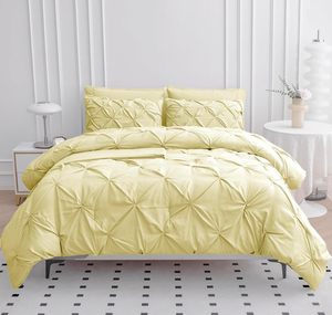 Pinch Pleated Vua Kích thước bedding Set với 7 piece giường trong một túi - Product Image 2