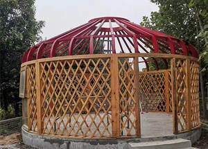 <span class=keywords><strong>Yourte</strong></span> d'hiver 4 saisons de bonne isolation Tente mongole de luxe utilisée pour la <span class=keywords><strong>yourte</strong></span> extérieure - Product Image 4