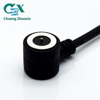 Cable de Carga Magnético USB de 2 Pines, Conector de Adsorción Pogopin con Luz LED para Vaso Inteligente, Clasificación IP55, Compatible con UHF
