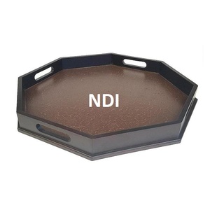 Top Selling Rounded Shape <b>Sweet</b> Or Snacks Serving Tray Tableware Decorative Platter Classic Style Solid Metal Serving Tray - Product Image 4