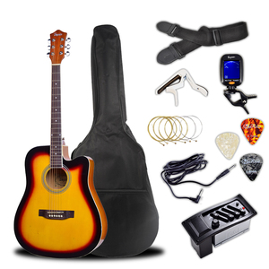 Kit de guitare d'usine Tayste T411 avec sac étanche Capo EQ7545 Pickup guitare acoustique électrique - Product Image 3