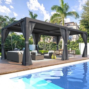 Gazebo de Aluminio de Estilo Chino Personalizado de Fábrica, para Patios y Jardines Exteriores, Resistente al Agua, al Viento y a la Corrosión - Product Image 3