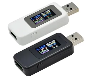 KWS-MX18L USB Meter, layar warna USB Tester detektor pengisi daya Voltmeter Ammeter