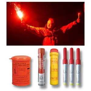 Linterna de mano DNS para rescate de emergencia, luz roja, SOS, 60s, color naranja, Azul, Naranja, humo, fuegos artificiales, artículo en oferta