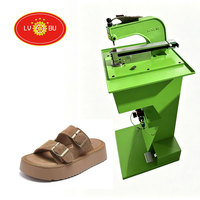 Machine pneumatique LVBU pour l'assemblage de boucles annulaires pour sandales Birkenstock et chaussures de plage, machine de poinçonnage et de rivetage de boucles en forme de D