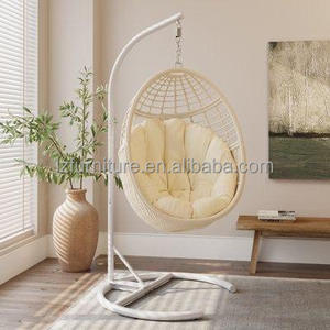 Free Sample Waterproof Cotton Sponge Bedroom Garden Patio Balcony Outdoor <b>Swing</b> Rocking Rattan <b>Chair</b> - Product Image 2