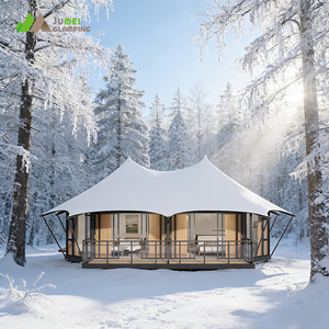 Casette Vacanza con Terrazza per Esterni, Hotel Resort, Case Prefabbricate in Acciaio, Tenda Lodge Familiare con Bagno - Product Image 1