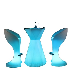 Waterproof LED <strong>Round</strong> <strong>Tables</strong> <strong>and</strong> Whimsical Multicolor <strong>Bar</strong> <strong>Stool</strong> for Outdoor Parties Hotel/Mall Decor Whimsical LED <strong>Bar</strong> Furniture - Product Image 1