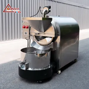 Panadero de tipo Gas comercial profesional de 150kg y 200kg utilizado para la máquina tostadora de semillas de melón de granos de café de maní salteado