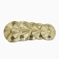 Cymbales Hi-Hat en Bronze TDC B20 B25 Faites à la Main de Haute Qualité 6"-24" pour Batterie - Accessoires de Batterie Professionnels