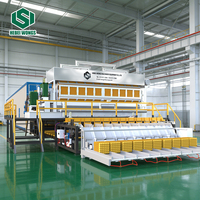 Machine de fabrication de moules en pâte à papier WS10-8 11000-12000, machine manuelle de fabrication de barquettes à œufs, de cartons et de caisses, ligne de production, prix