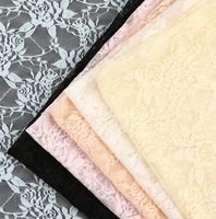 Vente en gros d'usine 90% nylon 10% élasthanne Tissu en dentelle écologique et tendance 150 cm de large Tissu en dentelle élastique pour robes