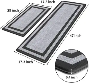 Top Seller Wholesale Custom Anti-slip Eco-friendly Soft Durable Material Anti-fatigue Kitchen Floor Mat Rug
