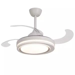 Modern Simple Invisible <b>Fan</b> <b>Light</b> <b>with</b> <b>Remote</b> <b>Control</b> 3 ABS Blades DC Retractable <b>Ceiling</b> <b>Fan</b> <b>with</b> <b>Light</b> - Product Image 1