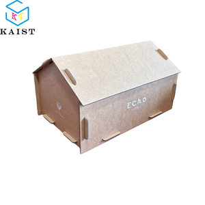 Custom Eco Kids Educational DIY <strong>House</strong>-<strong>Shaped</strong> Paintable Cardboard <strong>Box</strong> | Learning Through Play Craft Toy with Non-Toxic Paint - Product Image 2