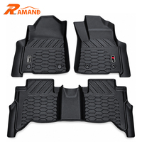 Tapis de sol de voiture 5D en TPE écologiques pour Toyota Hilux 2016-2026, avec logo Travo et GR en option, doublures de sol de voiture imperméables