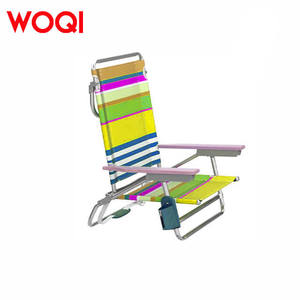 Woqi cho <span class=keywords><strong>Tommy</strong></span> <span class=keywords><strong>Bahama</strong></span> phong cách gấp ghế 600D với cấu hình thấp nhôm kim loại cho cắm trại bãi biển sử dụng ngoài trời - Product Image 1