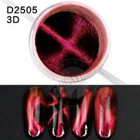 Pigment de vernis gel métallique effet œil de chat magnétique ondulé, couleur UV, poudre magnétique œil de chat pour vernis gel UV