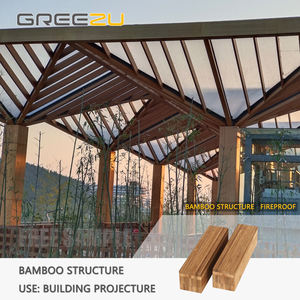 คานหลังคาไม้ไผ่เคลือบแข็งแรง โครงสร้างยาวสำหรับการก่อสร้างบ้าน - Product Image 3