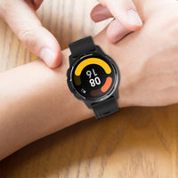 Bracelet de montre sport en silicone respirant et réglable de 20 mm 22 mm pour Watch 2 S4 S3 S2 S1 Redmi Watch 5 Active/Lite Orange Blanc