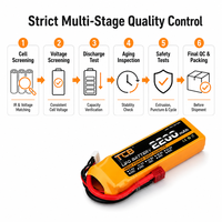 Batterie Lipo TCB RC 2S 3S 4S 5S 6S 7.4V 11.1V 14.8V 18.5V 22.2V 30C-120C à décharge rapide pour drone FPV, quadricoptère et avion à voilure fixe