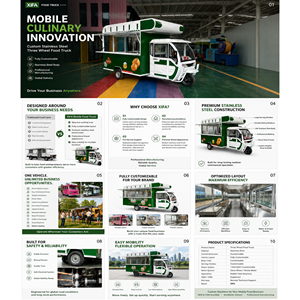 Camions de nourriture mobiles personnalisables, y compris des camions de jus de noix de <span class=keywords><strong>coco</strong></span>, de pizzas et de café ; Camions de nourriture multifonctionnels. - Product Image 6