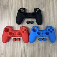 Coque de protection en silicone pour manette PS4, housse en caoutchouc pour accessoires de jeu PS4
