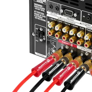 RASANTEK Hifi hoparlör 4mm muz fiş 24K altın muz fiş BFA ses hoparlör konektörü muz 4mm konnektörleri