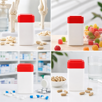 Botol Kemasan Suplemen Vitamin Kalsium Permen PE Food Grade Persegi 230ml