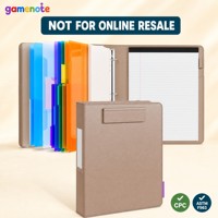 GAMENOTE Individuell Bedruckte A4 Leder-Präsentationsmappe mit Spot-UV-Veredelung und Doppeltaschen für Immobilienmarketing und Werbegeschenke