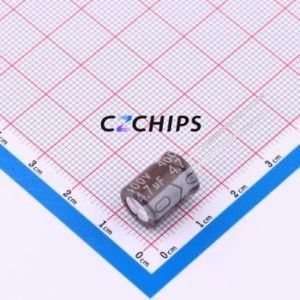 ตัวเก็บประจุอิเล็กโทรไลต์อะลูมิเนียมแบบ Through-Hole รุ่น 01EC1390SHG4.7uF400V ขนาด D10xL13 มม. ความจุ 4.7uF 20% 400V 310mA-100kHz - Product Image 1