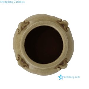 RXEN03-A Jarrón de Porcelana Art Deco con Esmalte Celadón Grisáceo de la Dinastía <span class=keywords><strong>Song</strong></span>, con Cuatro Asas, para Mesa, Cocción a Alta Temperatura - Product Image 3