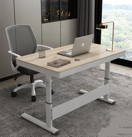 Bureau debout design moderne de luxe Jinbeixuan D051, prix usine, personnalisable, 0,8m/1m/1,2m, en verre, réglable et extensible