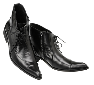 Chaussures habillées pour homme en cuir véritable faites à la main, à lacets, respirantes, avec semelle en caoutchouc, bout pointu classique, printemps automne - Product Image 1