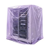 Sac cubique transparent en PE sur mesure, à fond carré, vente en gros, sac de protection en plastique transparent pour l'emballage d'équipements, directement de l'usine