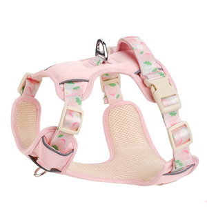 Penjualan laris tali dada anjing dapat disesuaikan warna-warni Aksesori hewan peliharaan bergambar besar <span class=keywords><strong>Harness</strong></span> anjing reflektif - Product Image 1