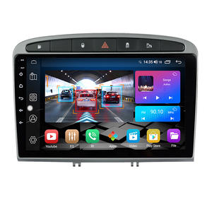 Autoradio portable LEHX Pro 9 pouces 2DIN Android 12 avec amplificateur GPS 4G, montage sur tableau de bord pour <span class=keywords><strong>Peugeot</strong></span> <span class=keywords><strong>308</strong></span>/408 (2010-2016) (écran QLED) - Product Image 1