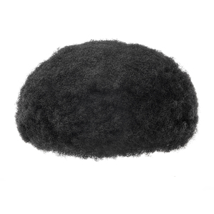 Pelucas de Encaje Completo con Rizo <span class=keywords><strong>Afro</strong></span> para Hombres Negros Unidades de Reemplazo Capilar para Hombres Afroamericanos - Product Image 4