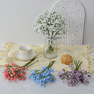 Flores Artificiales de Baby's Breath Blancas de Plástico Hechas a Mano para Decoración de Bodas, Ramo de Decoración para el Hogar, Estilo Moderno - Product Image 4