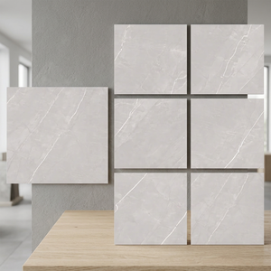 Carreaux de porcelaine émaillée Neptune Bianco 800x800mm, effet marbre blanc, pour revêtements de sol modernes - Product Image 1