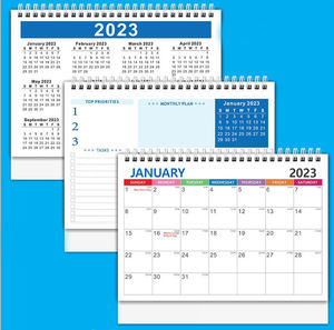Calendario de mesa Calendario de escritorio diario <span class=keywords><strong>perpetuo</strong></span> Personalizado 2023 Calendario de mesa de papel de impresión al por mayor con soporte móvil Aluminio - Product Image 6