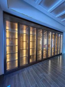 Vitrine d'exposition à comptoir haut en acier inoxydable pour boisson au <span class=keywords><strong>vin</strong></span> de liqueur pour la présentation de la salle de culture du <span class=keywords><strong>vin</strong></span> de sauce - Product Image 3